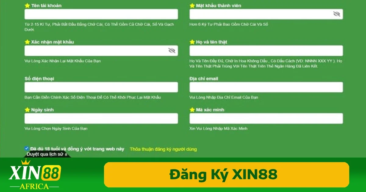 Đăng Ký Xin88 3 Điều kiện và thông tin cần chuẩn bị trước khi đăng ký Xin88