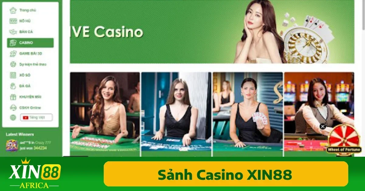 Xin88 35 Xin88 đã trang bị săn kho game casino với đa dạng trò chơi như: Baccarat, Blackjack, Roulette, Sicbo.